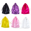 Sac de rangement personnalisé pour perruque en satin avec logo en gros